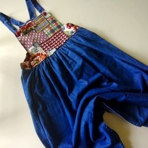 Vintage Embroidery Denim Dress